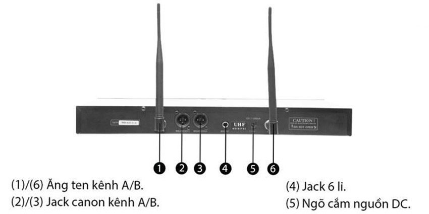Micro không dây Guinness MU-300i - Hàng chính hãng