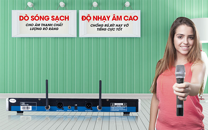 Tính năng của Micro không dây VinaKTV USS-1000 Plus
