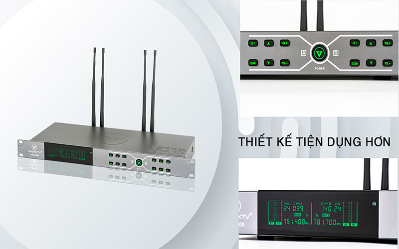 Micro không dây VinaKTV USS-800