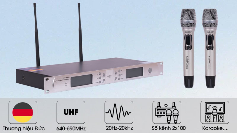 Micro không dây Eudac Audio SKM-300 - Hàng chính hãng