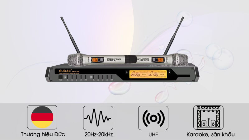 Micro không dây Eudac Audio SKM-400 - Hàng chính hãng
