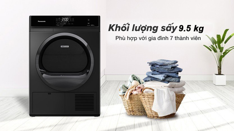 Khối lượng sấy phù hợp cho gia đình 3-5 người