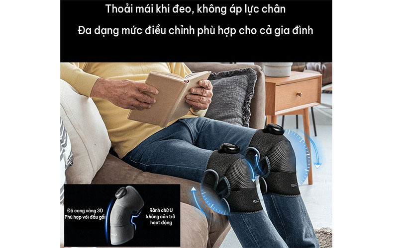 Thiết kế tinh tế của Máy massage đầu gối SKG BK3