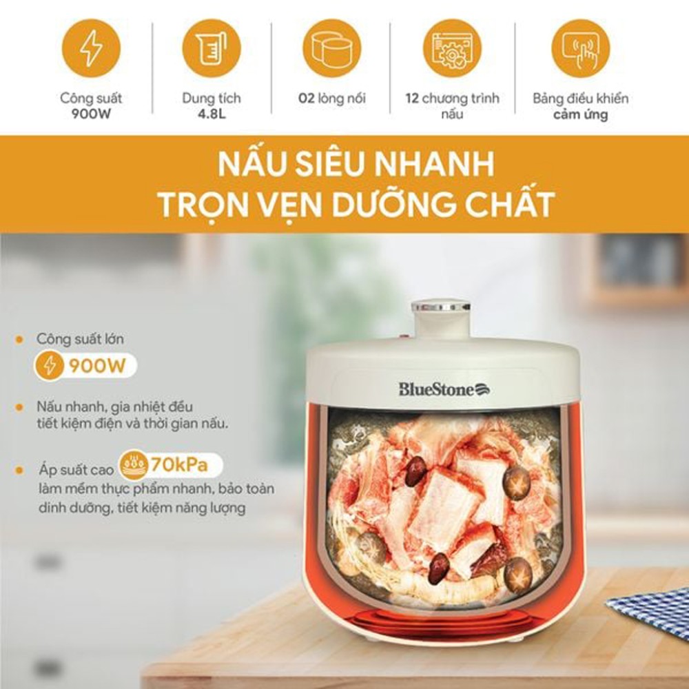  Công nghệ nấu áp suất tự động, giữ trọn dinh dưỡng