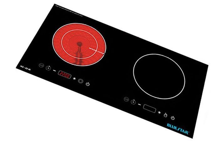 Bếp đôi hồng ngoại - điện từ Bluestar NG-02IRA - Hàng chính hãng