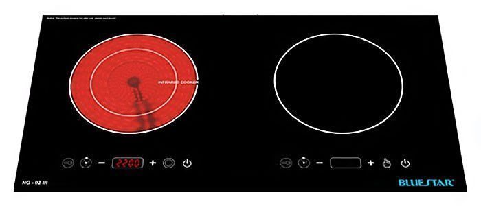 Bếp đôi hồng ngoại - điện từ Bluestar NG-02IRA - Hàng chính hãng