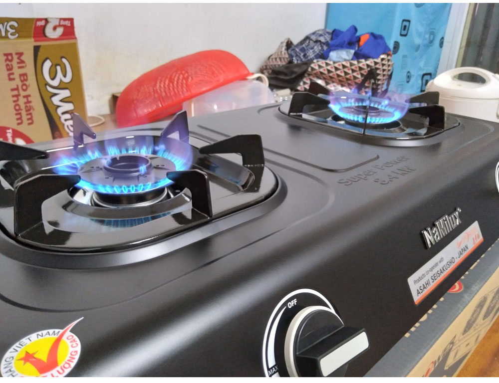 Bếp gas đôi công suất cao 8.4kw NaMilux DS2163APF - Hàng chính hãng