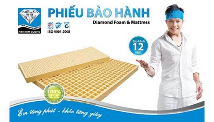 Nệm cao su Kim Cương HappyGold 10F 