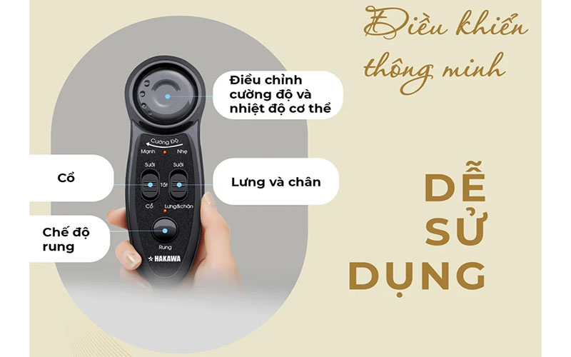 Nệm massage toàn thân Hakawa HK-M11 - Hàng chính hãng