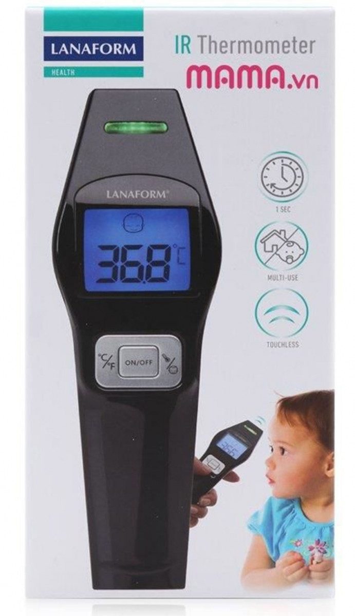 Nhiệt kế điện tử hồng ngoại Lanaform IR LA090112 - Hàng chính hãng