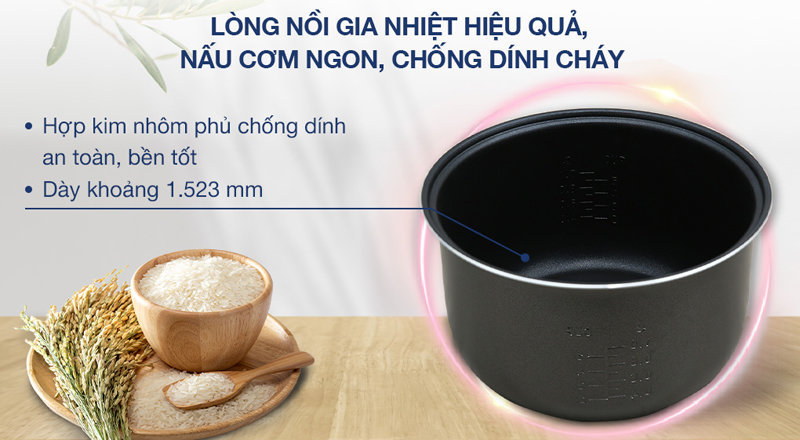 Nồi cơm điện Panasonic 1 lít SR-MVN10LRAX - Hàng chính hãng