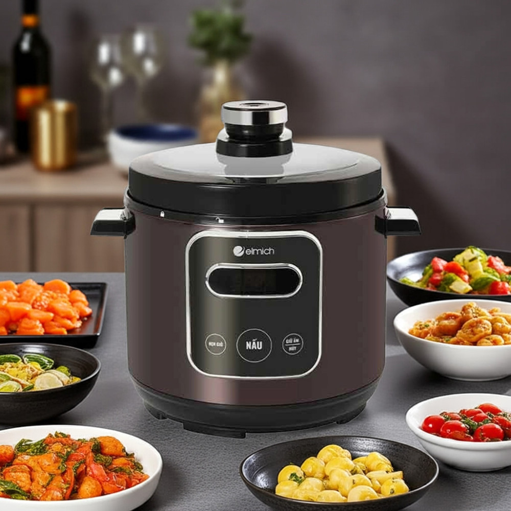Nồi áp suất điện Elmich 6L PCE-8574 - Hàng chính hãng