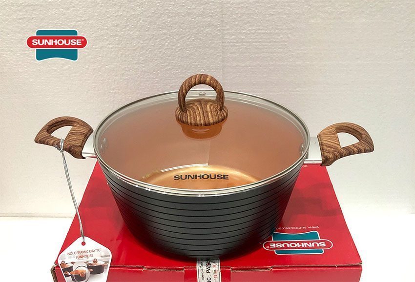 Nồi Ceramic đáy từ Sunhuose SHG2024MCA - Hàng chính hãng