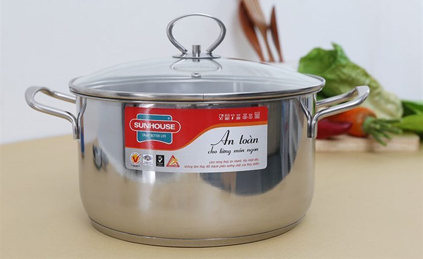 Nồi Inox 3 đáy Sunhouse SHG24124