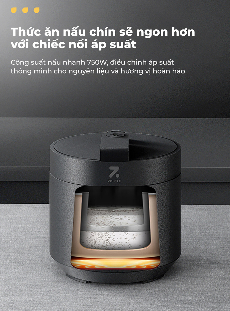 Nồi áp suất điện đa năng Zolele EP301  - Hàng chính hãng