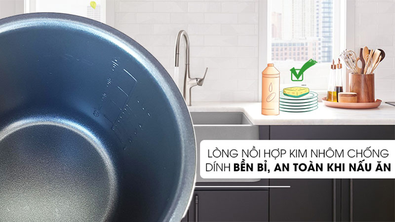 Chất liệu lòng nồi của Nồi áp suất Elmich Smartcook PCS-1803