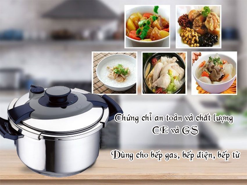 Nồi áp suất Kiwa KW-PC6L - Hàng chính hãng