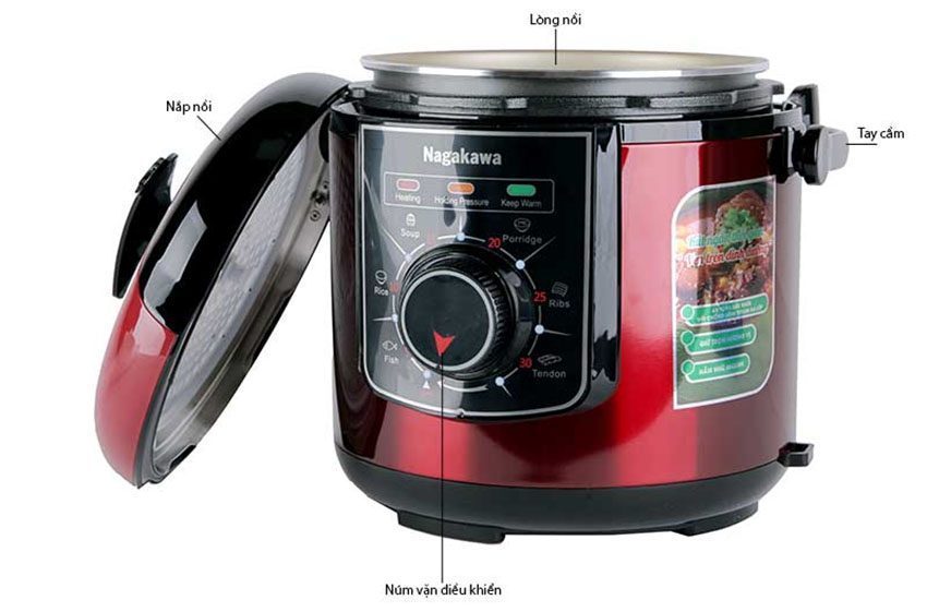 Nồi áp suất Nagakawa NAG0205  - Hàng chính hãng