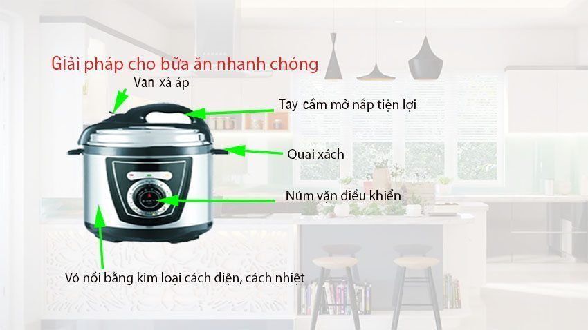 Nồi áp suất Sanyo PC-50M - Hàng chính hãng