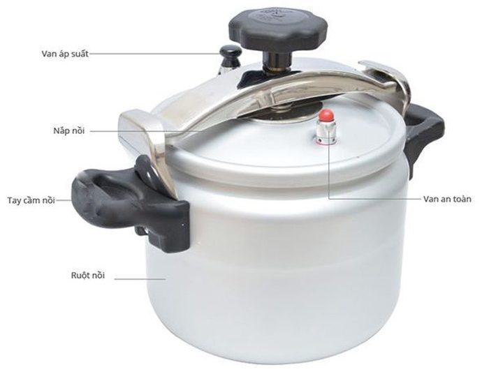 Nồi áp suất Supor 2 tay cầm YG18 - 3 lít - Hàng chính hãng