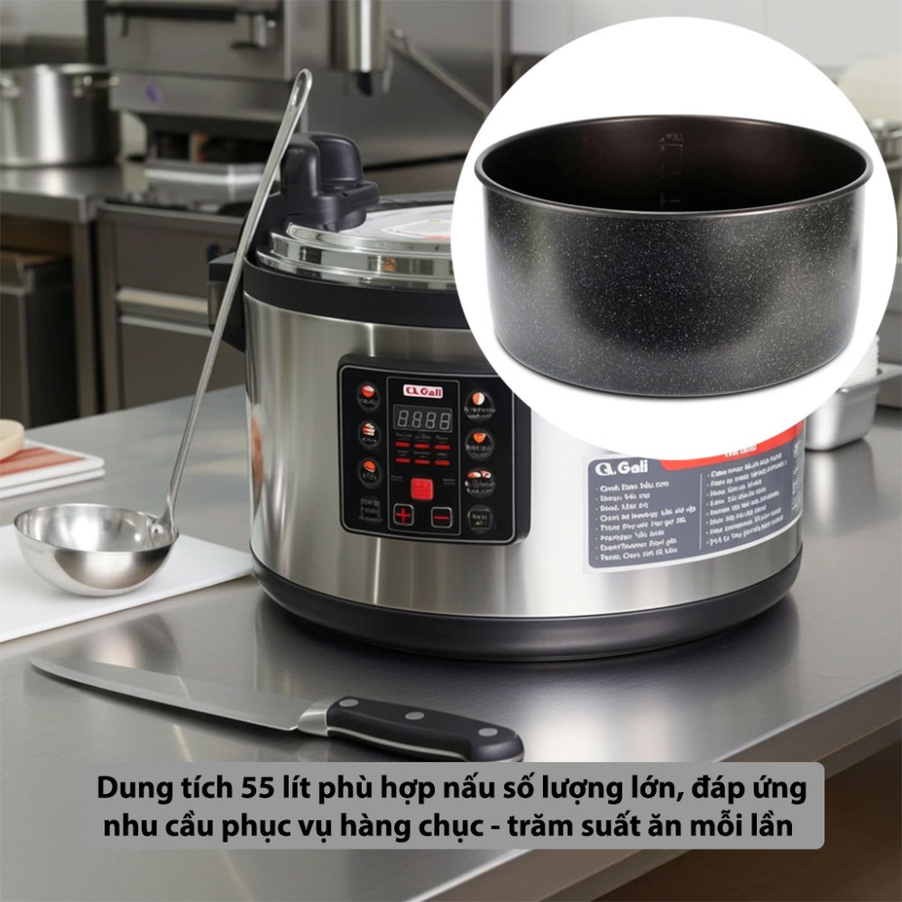 Nồi áp suất công nghiệp Gali GLC-55L - Hàng chính hãng