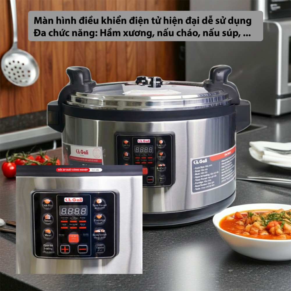 Nồi áp suất công nghiệp Gali GLC-65L - Hàng chính hãng