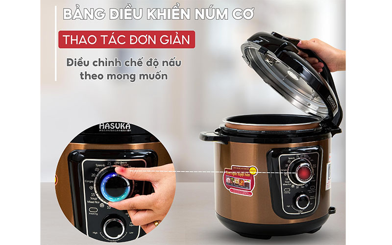 Nồi áp suất đa năng Hasuka HSK-983 - Hàng chính hãng