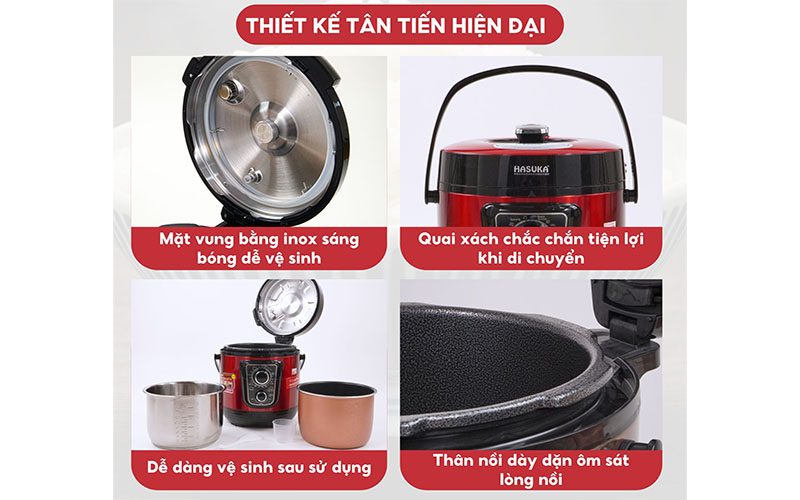 Nồi áp suất đa năng Hasuka HSK-986 - Hàng chính hãng