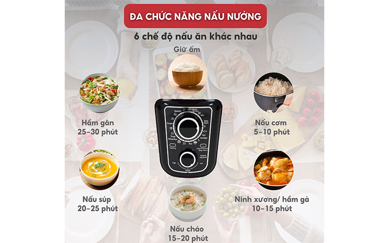 Nồi áp suất đa năng Hasuka HSK-986 - Hàng chính hãng
