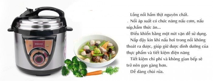 Nồi áp suất điện đa năng OSAKA IP04S - Hàng chính hãng