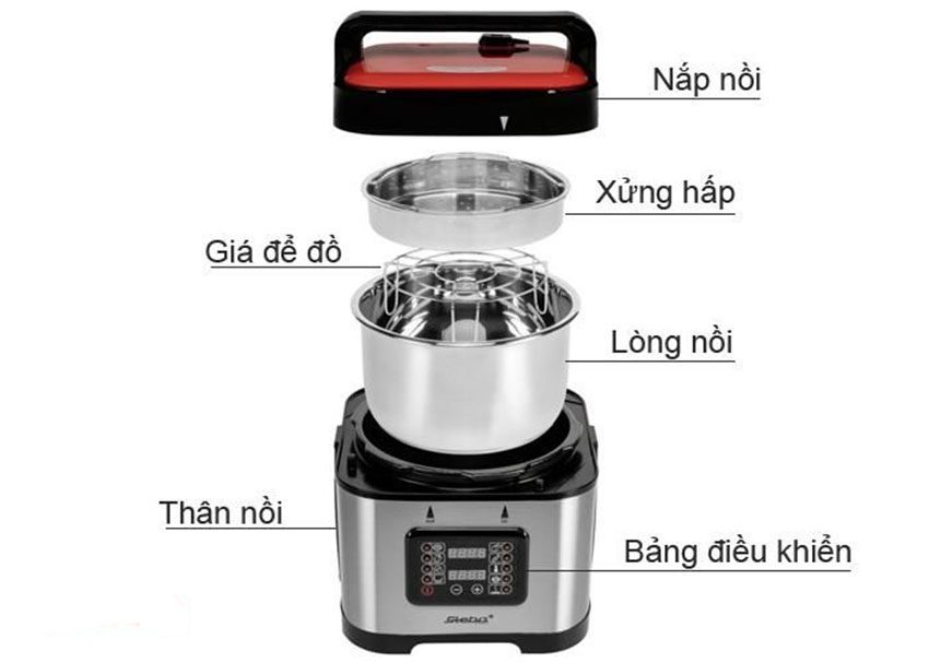 Chi tiết của Nồi áp suất đa năng Steba DD1 ECO