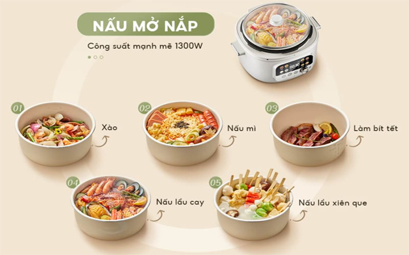 Nồi áp suất điện Bear SB-AS40W - Hàng chính hãng