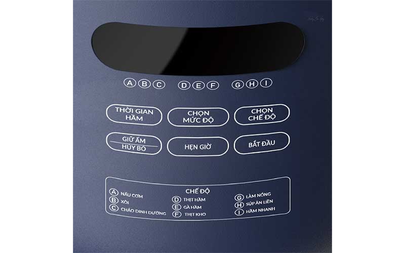 Bảng điều khiển của Nồi áp suất điện Bear YLB-A50M1