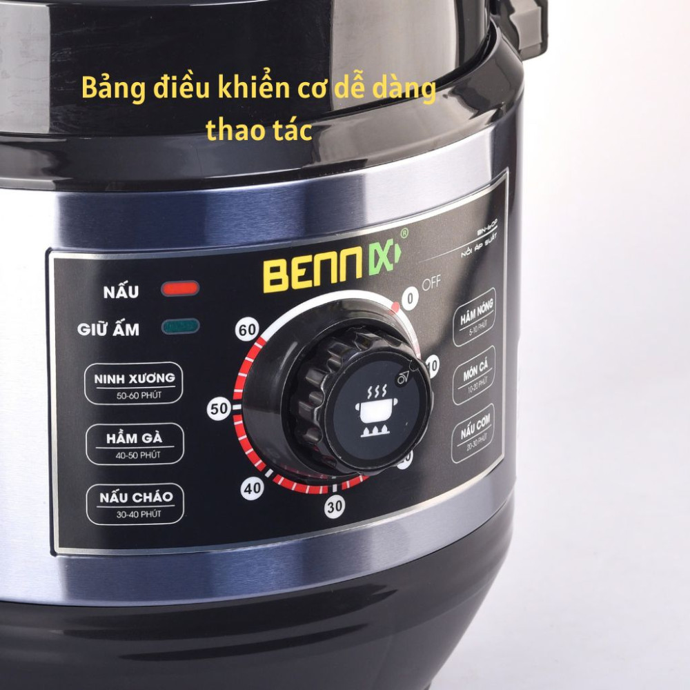Nồi áp suất điện Bennix BN-60P (6 lít) - Hàng chính hãng