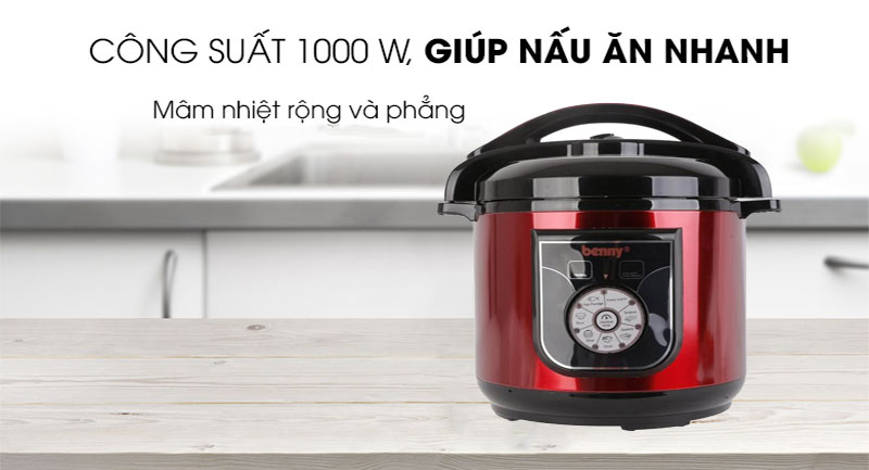 Nồi áp suất điện Benny BP-06S - Hàng chính hãng