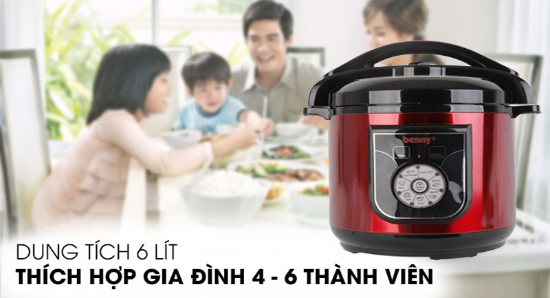 Nồi áp suất điện Benny BP-06S - Hàng chính hãng