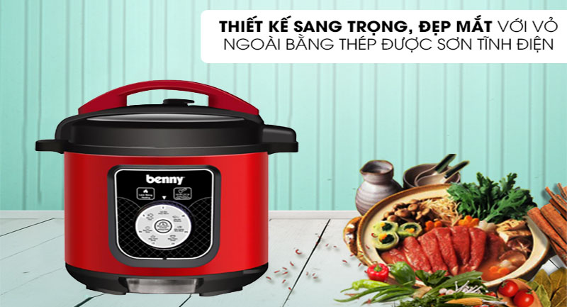 Nồi áp suất điện Benny BP-08S - Hàng chính hãng