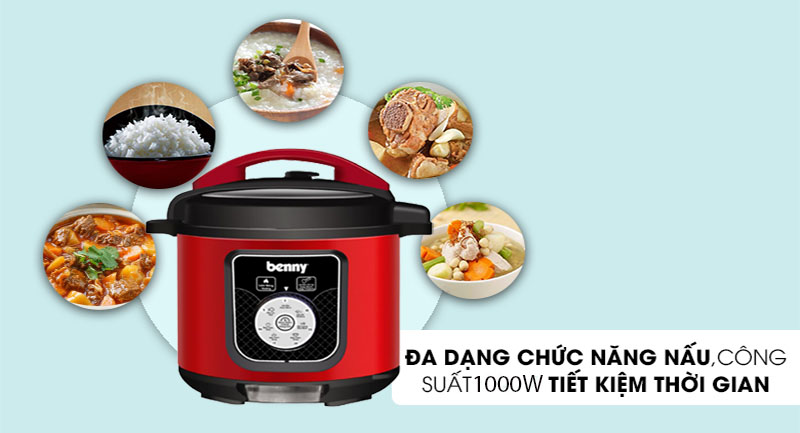 Nồi áp suất điện Benny BP-08S - Hàng chính hãng