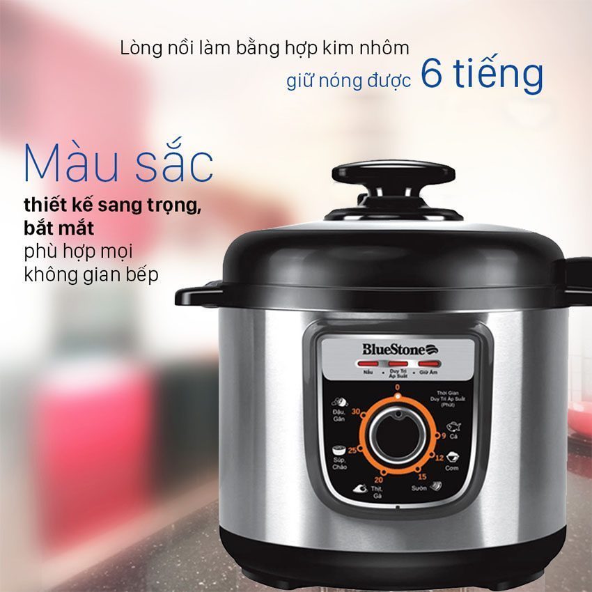 Nồi áp suất điện Bluestone PCB-5639 - Hàng chính hãng