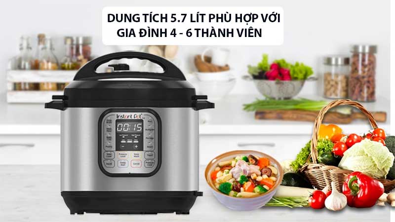 Dung tích của Nồi áp suất điện Instant Pot Duo 60 7-in-1