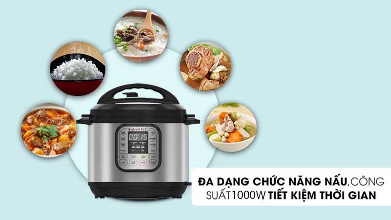 Công dụng của Nồi áp suất điện Instant Pot Duo 60 7-in-1