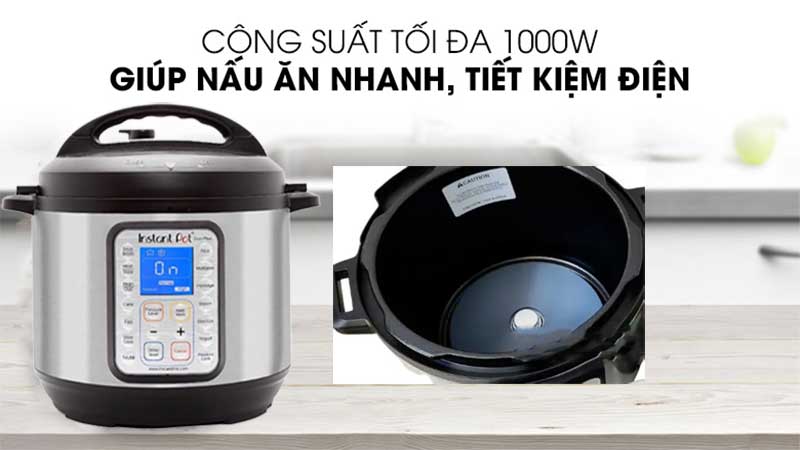 Nồi áp suất điện Instant POT Duo Plus 60 9-in-1 - Hàng chính hãng