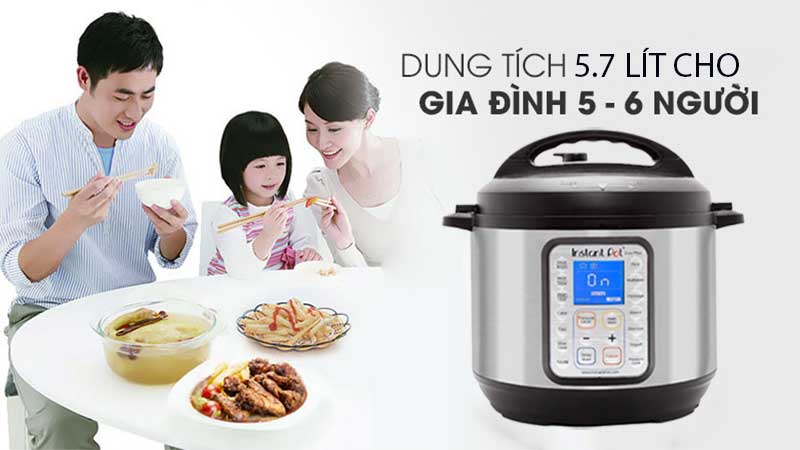 Nồi áp suất điện Instant POT Duo Plus 60 9-in-1 - Hàng chính hãng