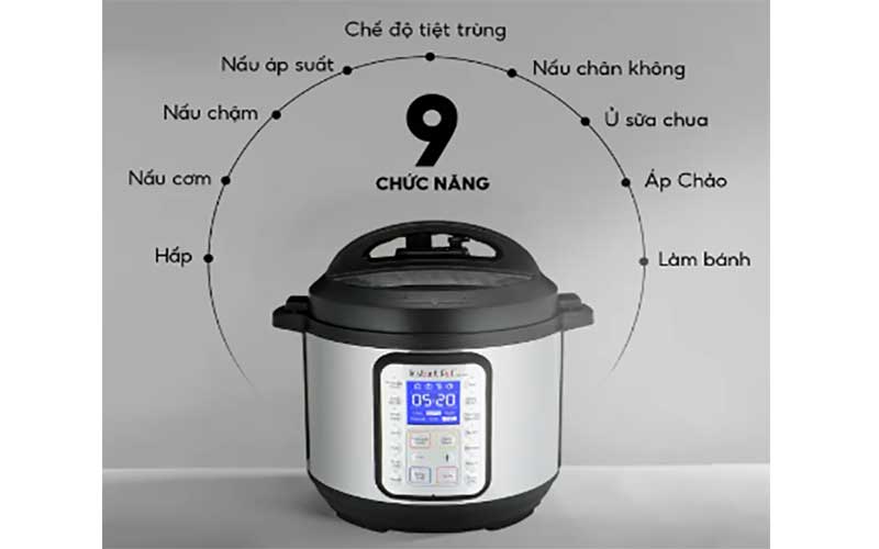 Nồi áp suất điện Instant POT Duo Plus 60 9-in-1 - Hàng chính hãng