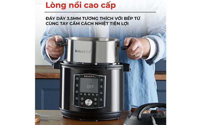 Thiết kế lòng nồi của Nồi áp suất điện Instant Pot Pro 10-in-1
