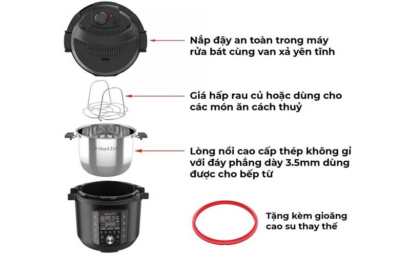 Nồi áp suất điện Instant Pot Pro 10-in-1