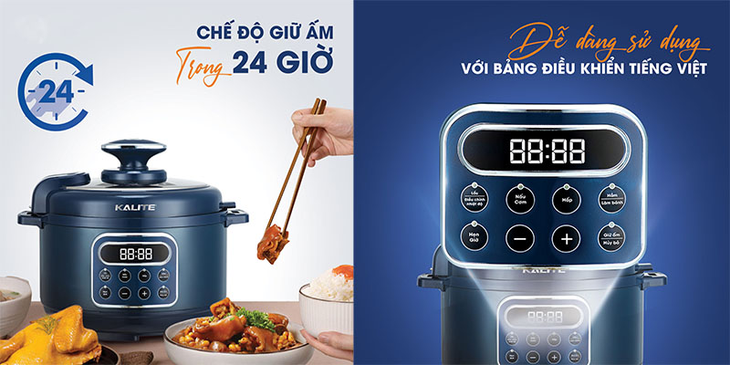 Nồi áp suất điện Kalite KPC4066 - Hàng chính hãng