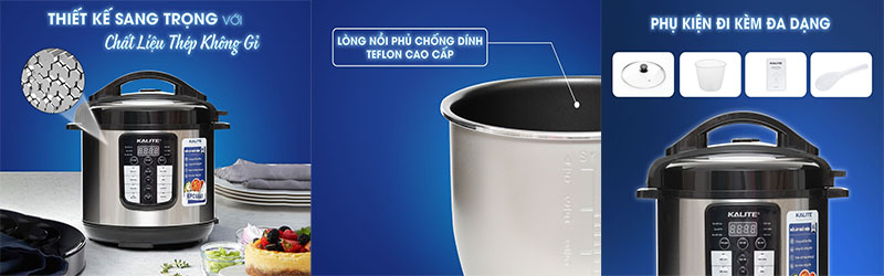 Nồi áp suất điện Kalite KPC5841 - Hàng chính hãng