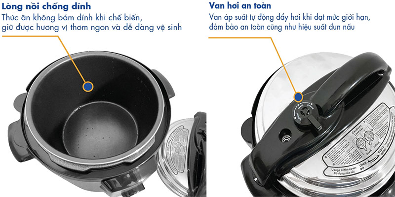 Nồi áp suất điện Korea King PEPC-60STSN - Hàng chính hãng