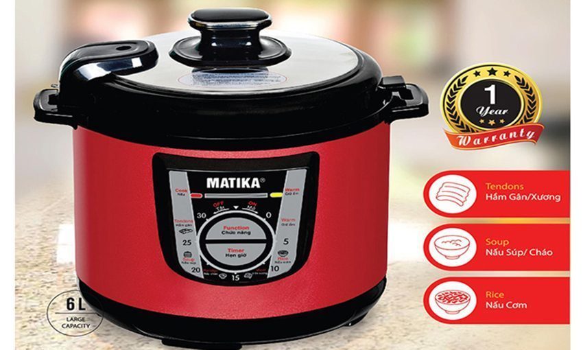 Nồi áp suất điện Matika MTK-9261 - Hàng chính hãng
